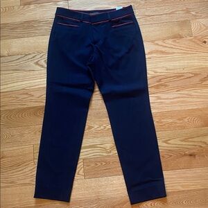 Banana Republic Sloan style Navy Pants with Red Trim